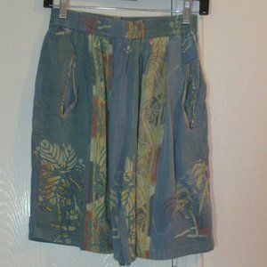 Pull On Skirt-Like Rayon Shorts Waist 24 SPA
